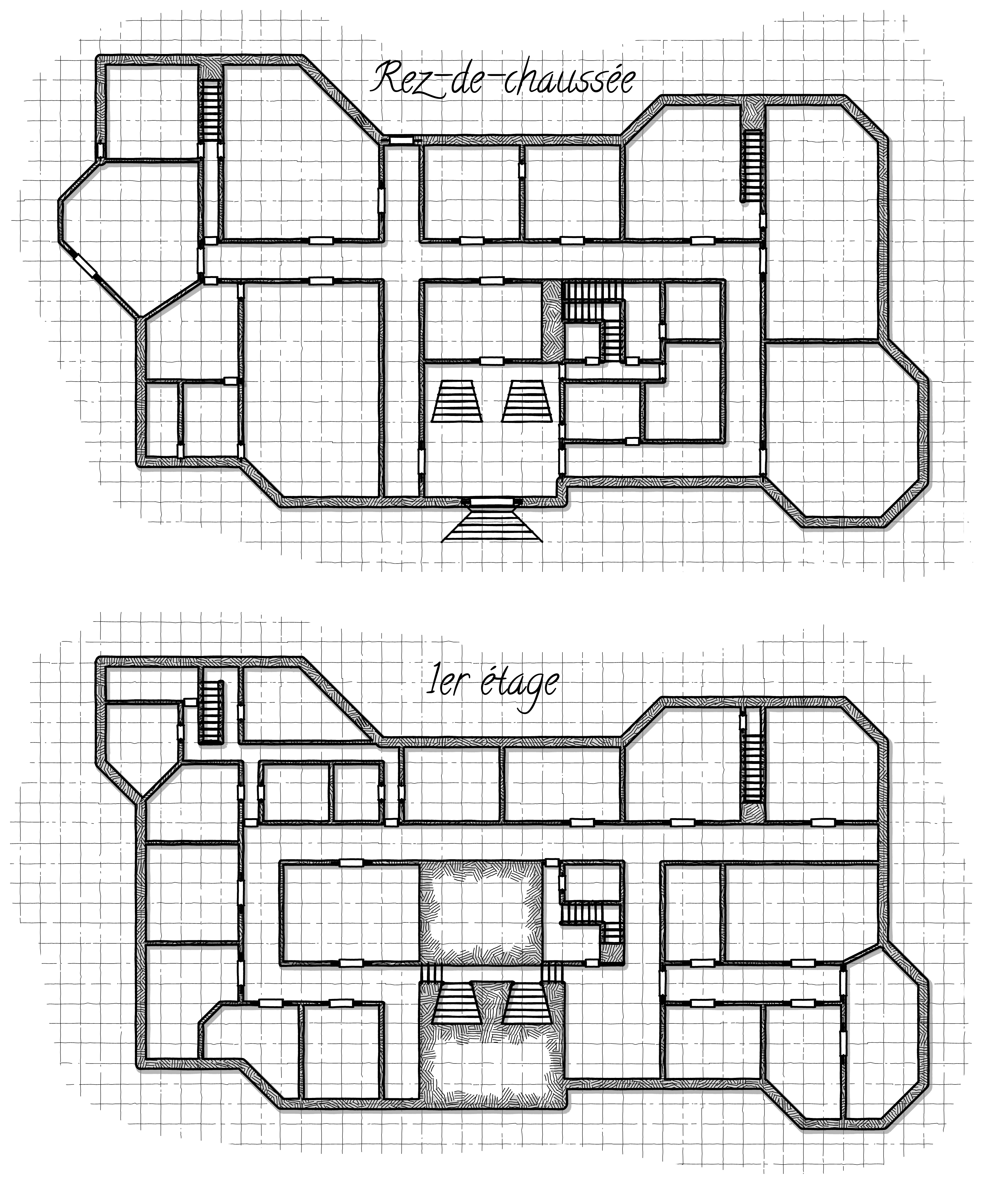 Plan du palais du gouverneur de Port Royale